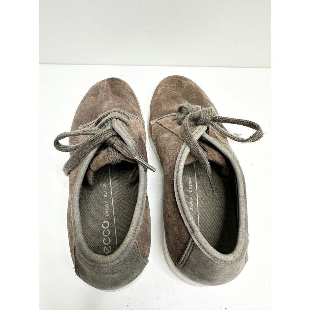 Ecco Shoes Mens Size 5 Collins 2.0 Brown Suede Lace‎ Up Sneakers - Picture 6 of 9